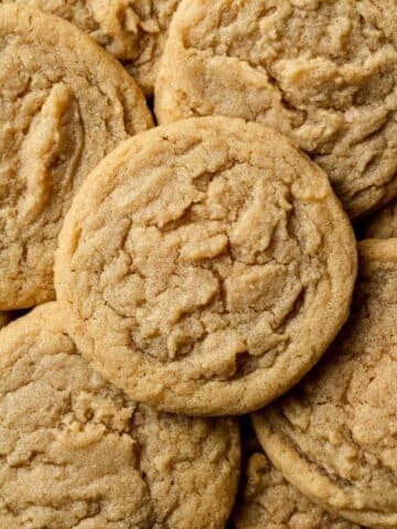peanut butter cookies on a baking sheer
