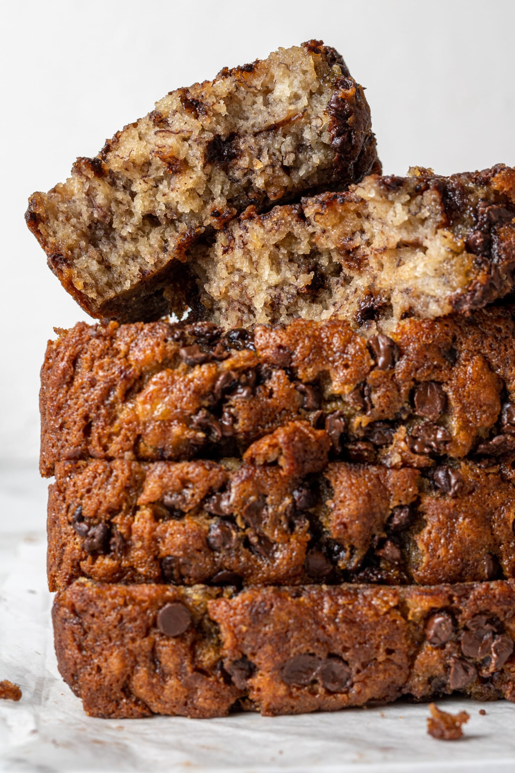 Dairy-free banana bread moist with coconut oil for the best easy dessert or breakfast naturally