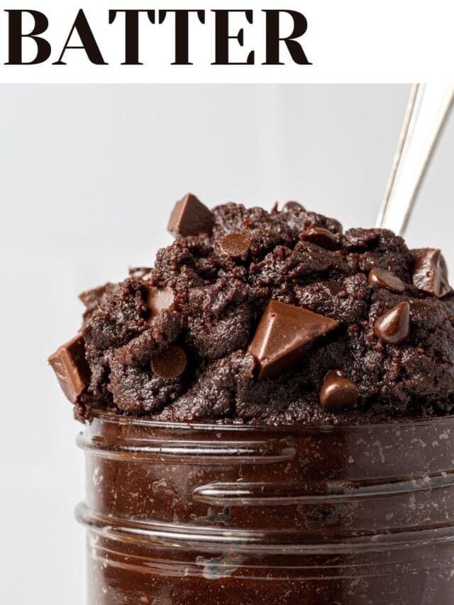 HOW TO MAKE EDIBLE BROWNIE BATTER