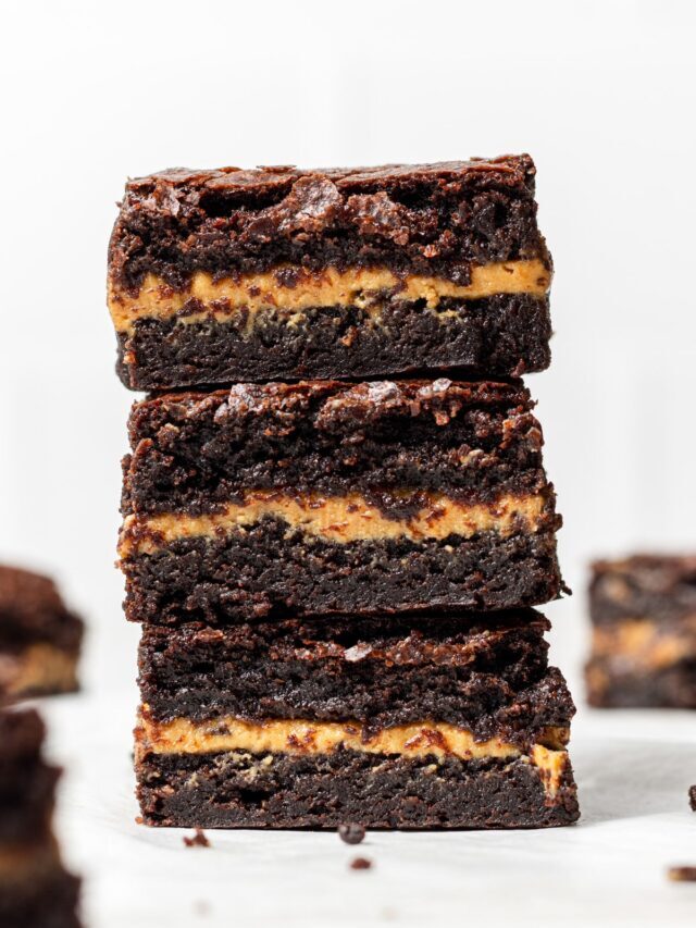 CHOCOLATE PEANUT BUTTER BROWNIES