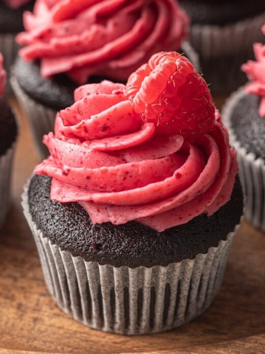 Chocolate Raspberry Cupcake - 12 Pack main image 1