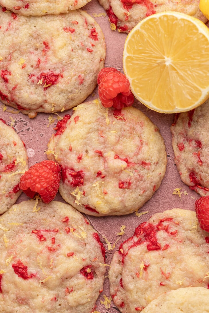 Lemon Raspberry Cookies - Cookie Dough Diaries